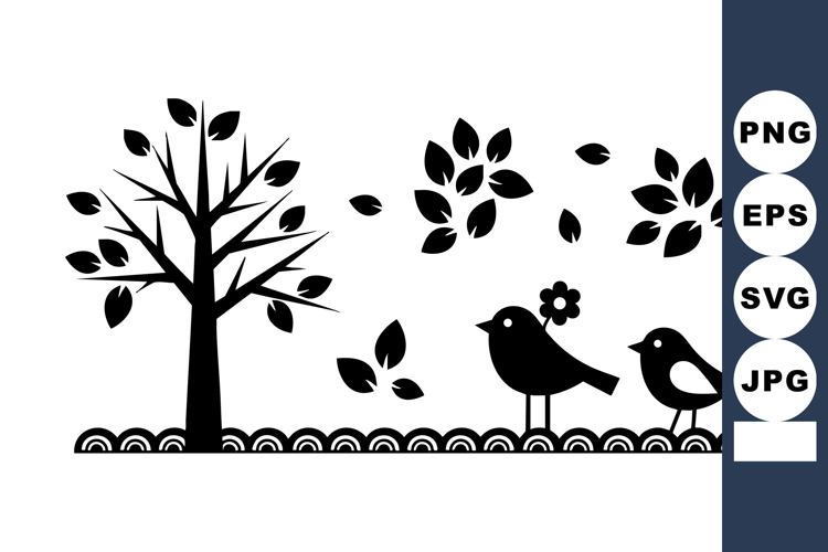 Tree Silhouette Vector Image 2