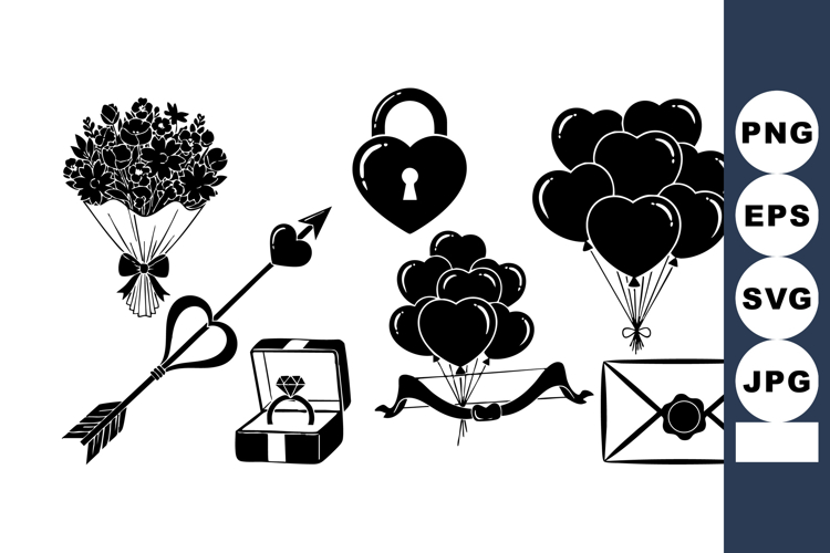 Balloons Silhouette Image 19