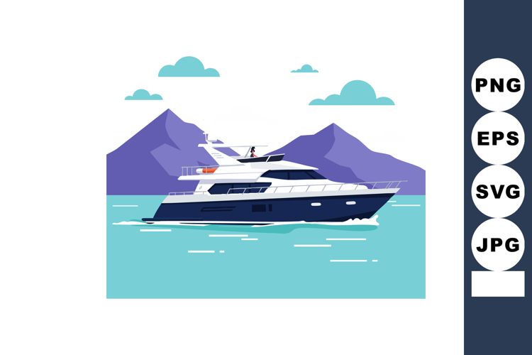 Yacht Clipart Image 3