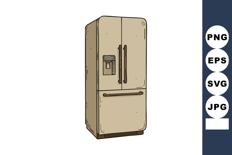 Refrigerator Clipart Image 6