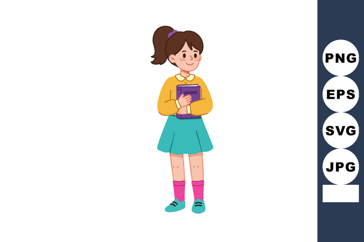 Ponytail Clipart Image 6