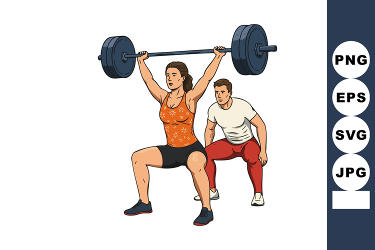 Weightlifting Clipart Image 10
