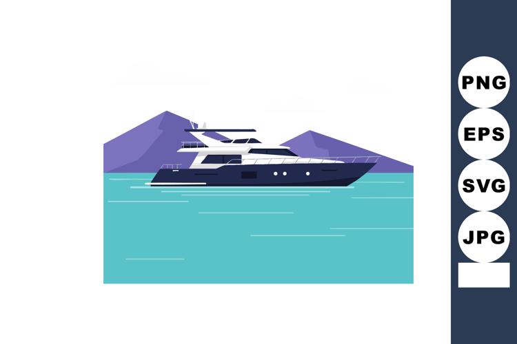 Yacht Clipart Image 2