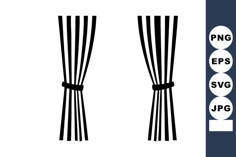 Curtains Clipart Image 6