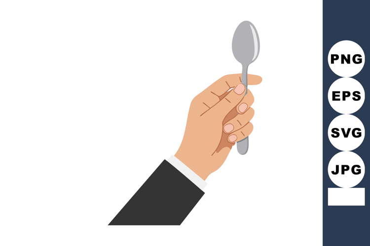 Black And White Hand Clipart Image 7