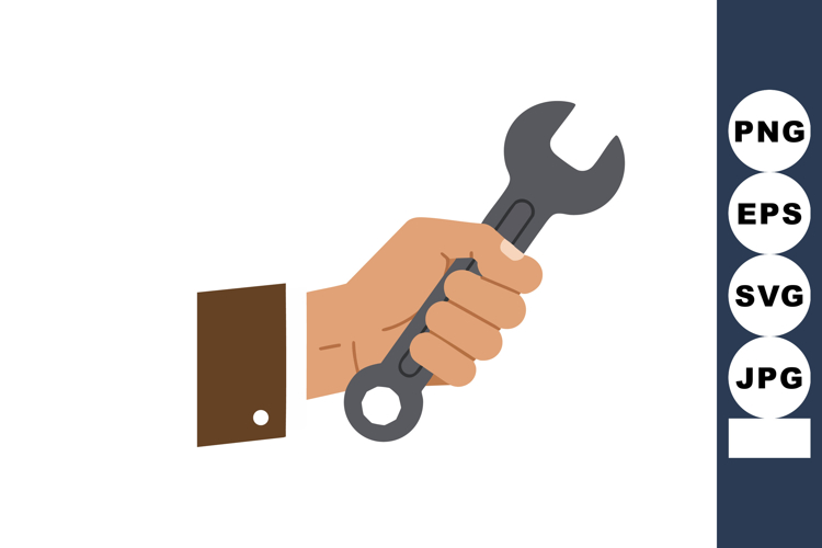 Wrench Clipart Image 20