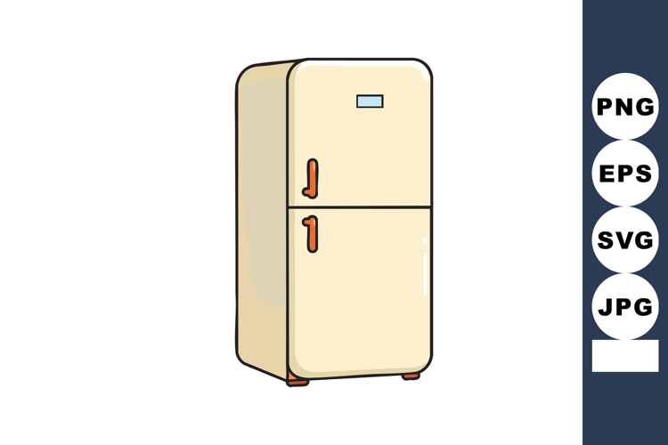 Refrigerator Clipart Image 5
