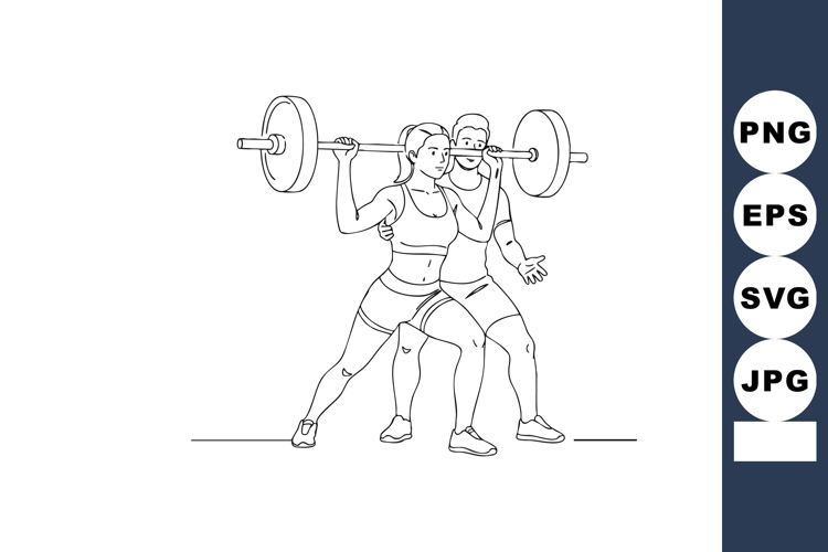 Barbell Clipart Image 10