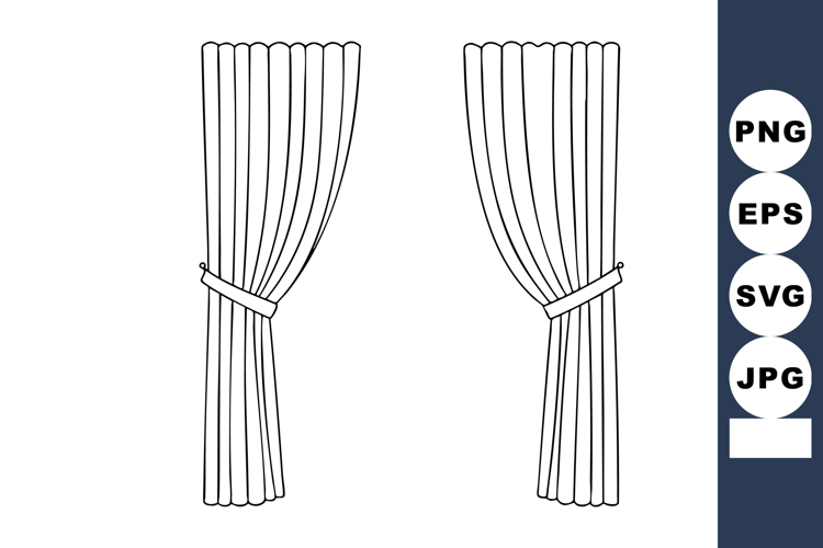 Curtain Clipart Image 3