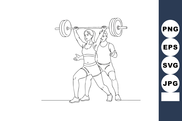Barbell Clipart Image 9