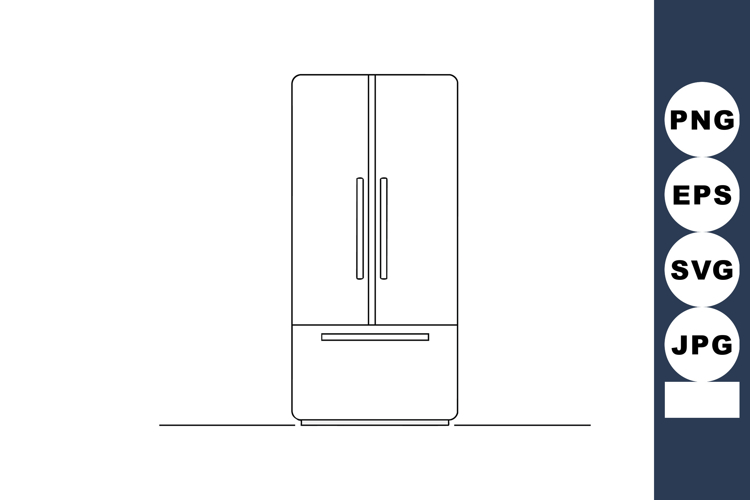 Refrigerator Clipart Image 3