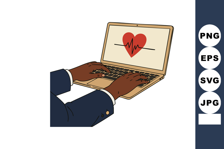 Heartbeat Clipart Image 3