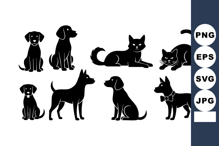 Black Cat Silhouettes Image 12