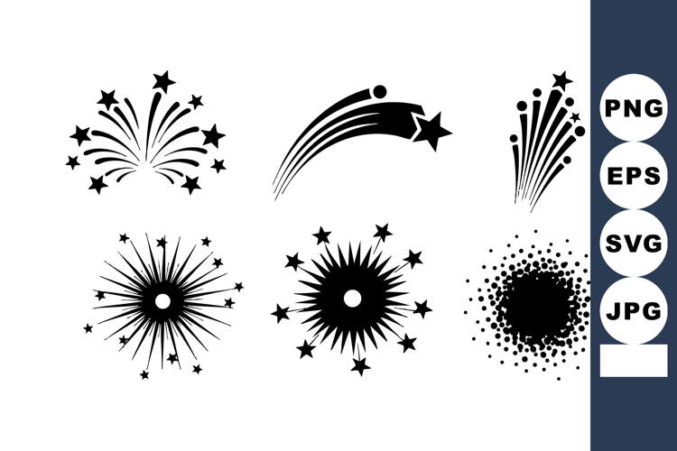 Fireworks Vector Image 7