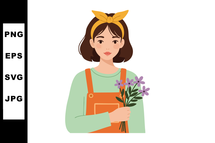 Purple Flower Clipart Image 8