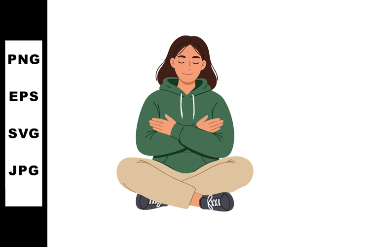 Meditation Clipart Image 2