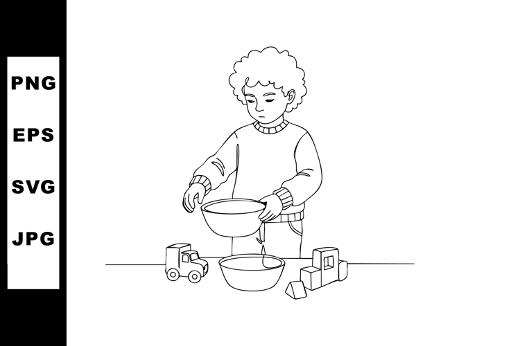 Playing Clipart Image 4