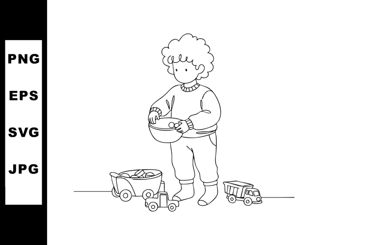 Playing Clipart Image 3