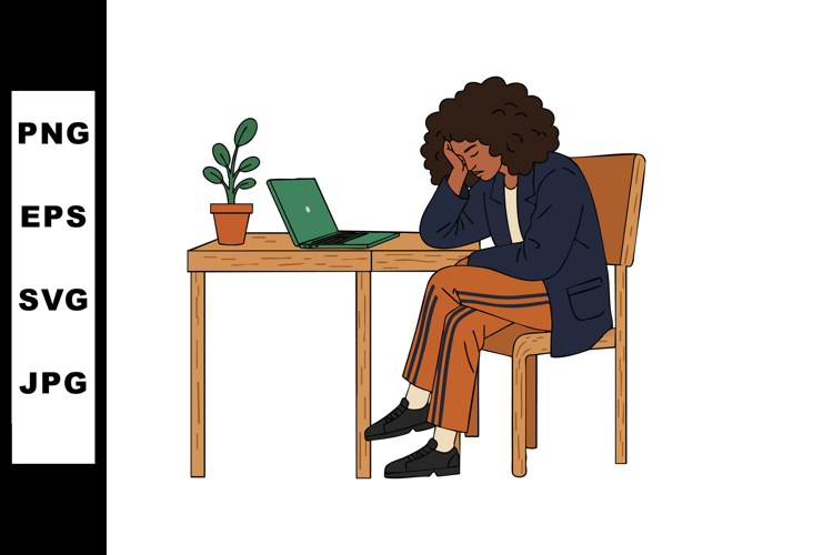 Curly Hair Clipart Image 20