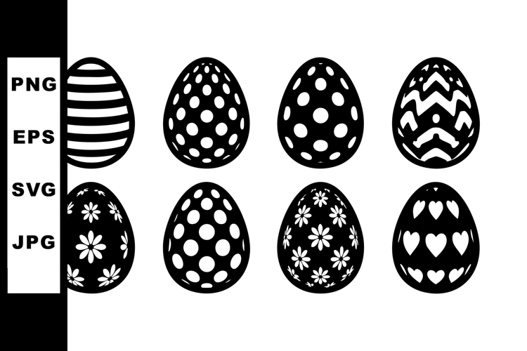 Easter Black And White Clipart Image 8