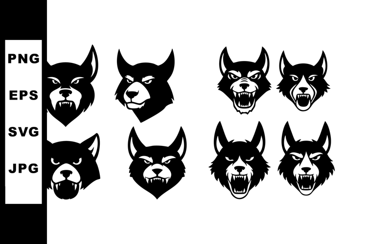 Wolf Head Clipart Image 17