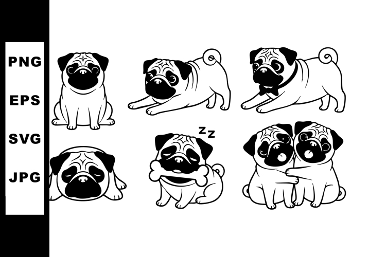 Pug Clipart Image 3