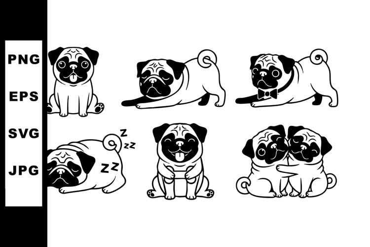 Pug Clipart Image 2