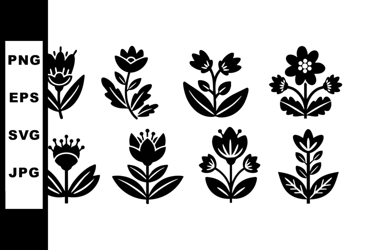 Flower Silhouette Image 9