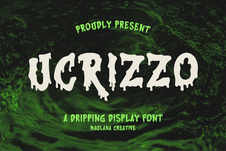 Ucrizzo Dripping Display Brush Font
