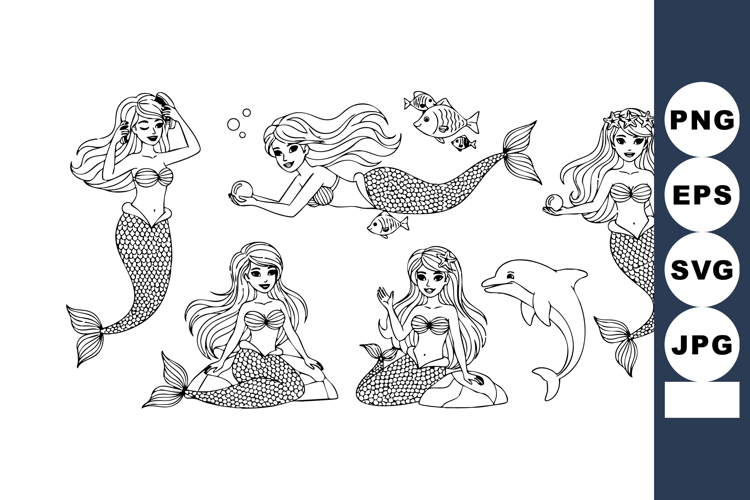 Mermaid Clipart Image 2