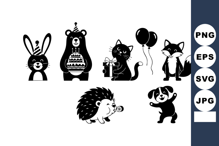 Bear Black And White Clipart Image 14