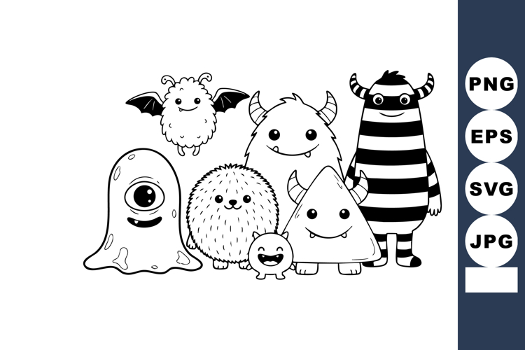 Cute Monster Clipart Image 12