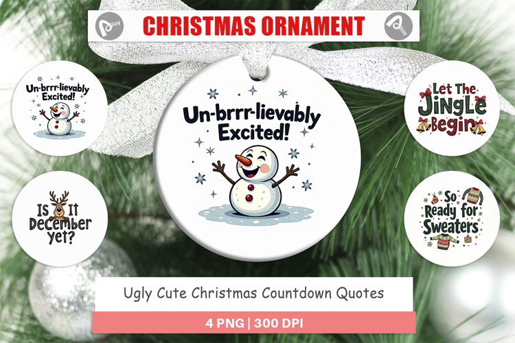 Ugly Cute Christmas Ornament