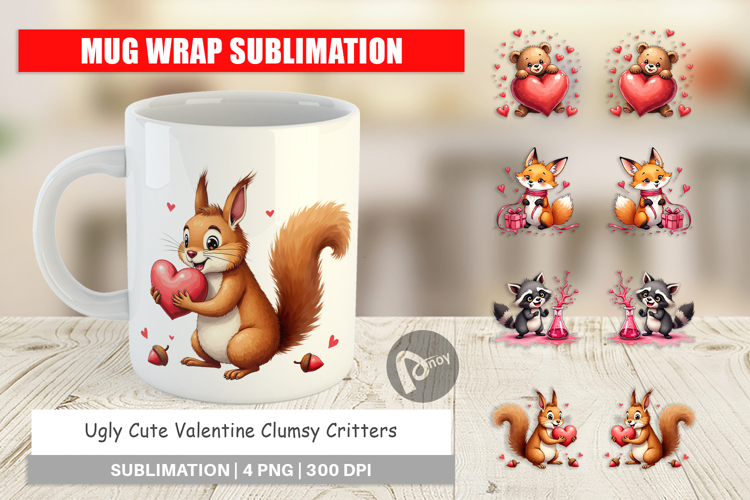 Clumsy Critters Mug Wrap