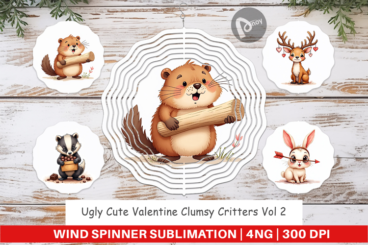 Clumsy Critters Wind Spinner