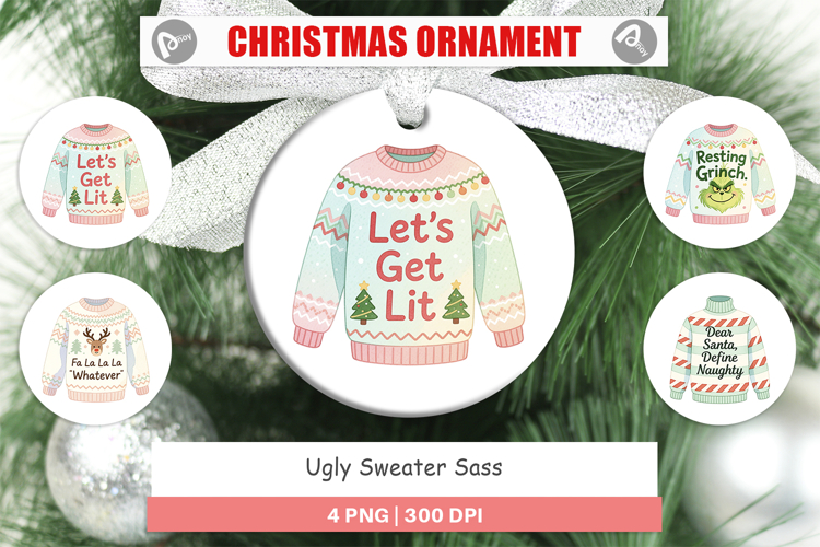 Ornament Ugly Sweater Quotes
