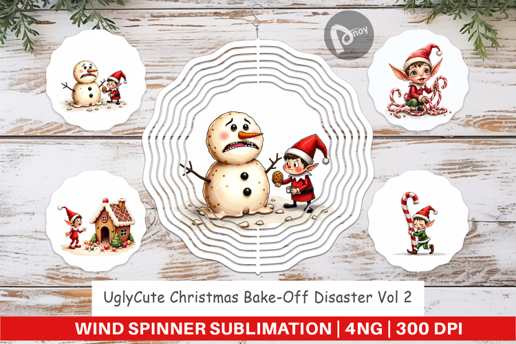 Christmas Bake-Off Wind Spinner