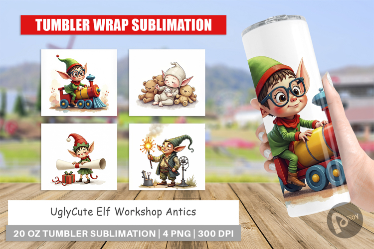 Elf Workshop Antics Tumbler