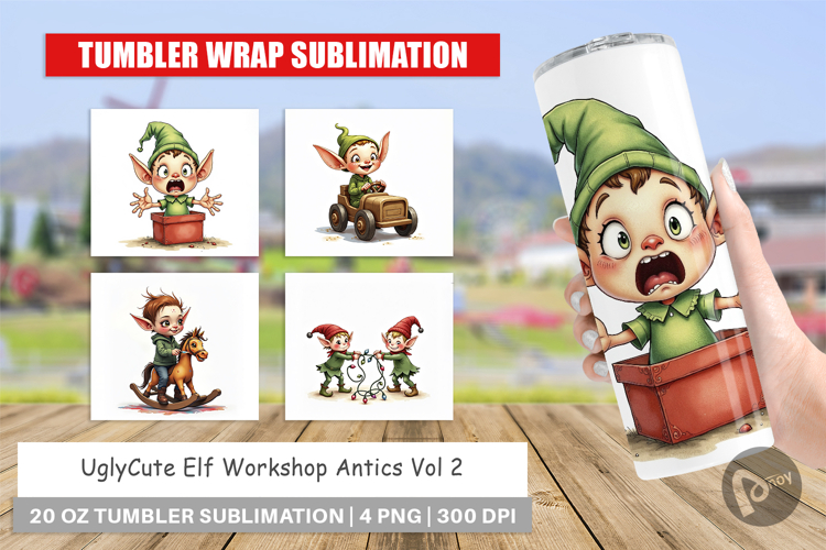 Elf Workshop Antics Tumbler