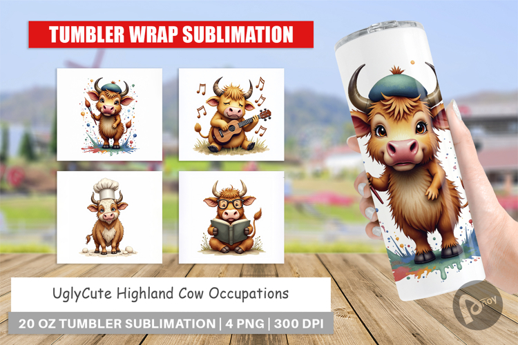 Highland Cow Occupations Tumbler