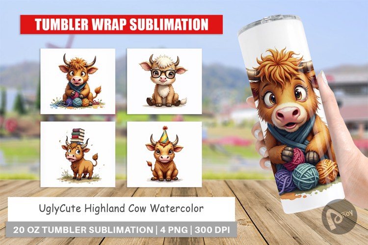 Highland Cow Farm Friends Tumbler