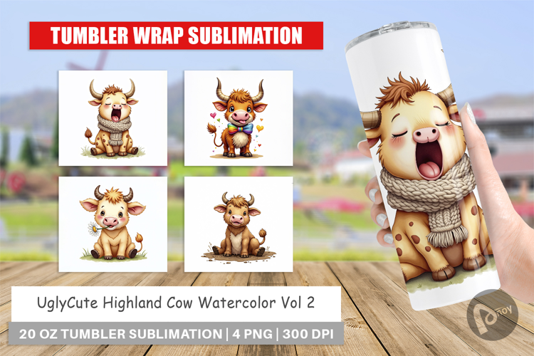 Highland Cow Farm Friends Tumbler
