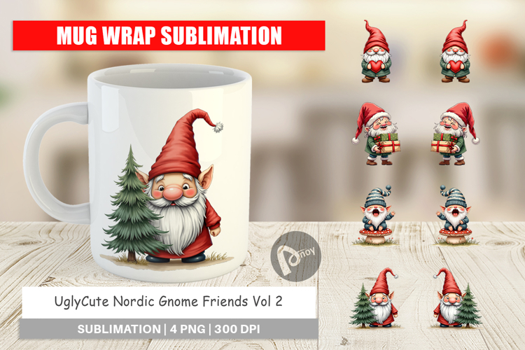 Nordic Gnome Friends Mug Wrap