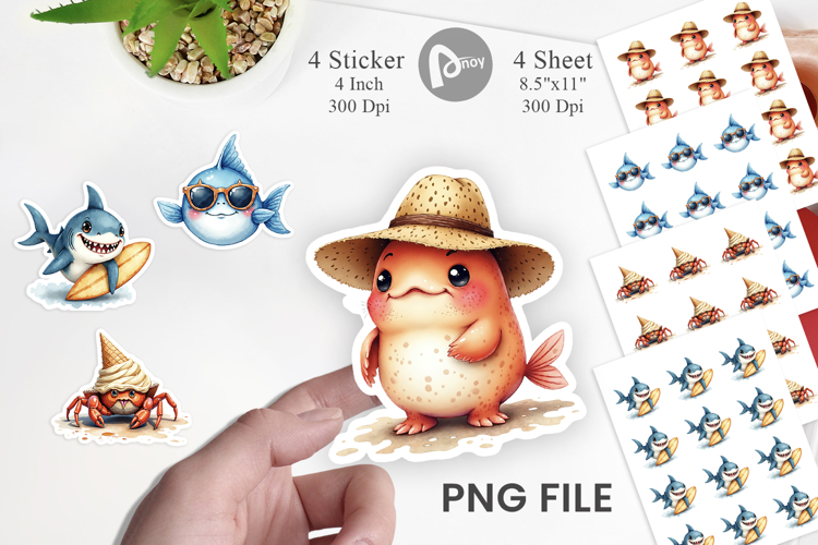 UglyCute Ocean Oddities Sticker