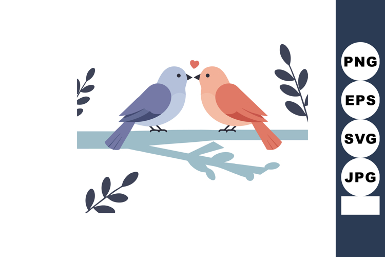 Love Birds Clipart Image 16