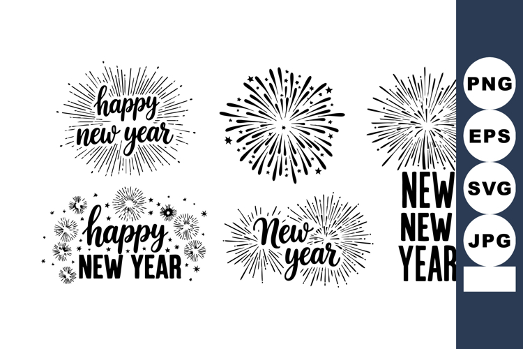 Fireworks Vector Image 8