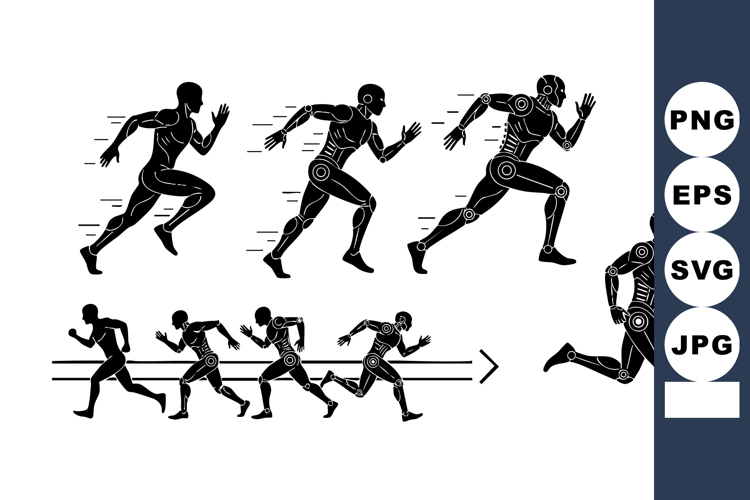 Running Silhouette Image 5