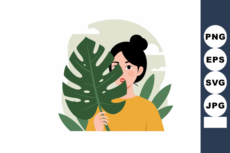 Monstera Leaf Clipart Image 23