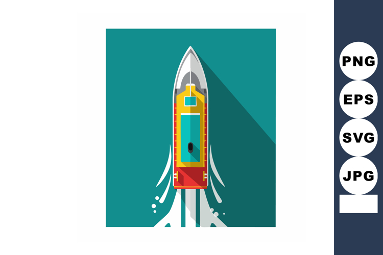 Boat Vector Image 10