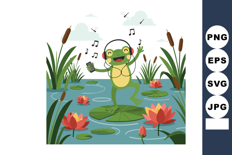 Listening To Music Clipart Image 16